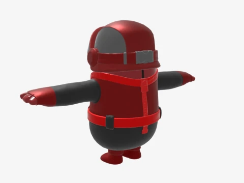Rogue Gunner Fall Guy - Fortnite 3D Model
