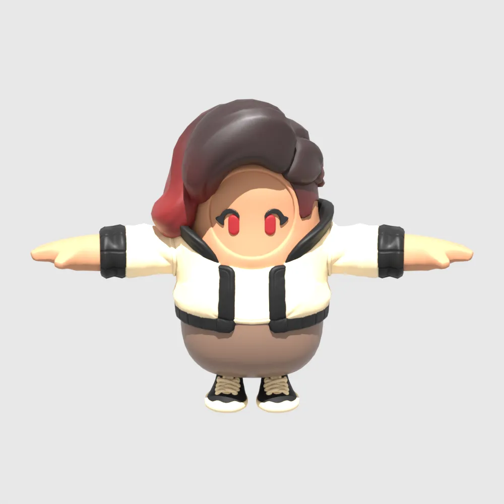 Sidewinder Fall Guy - Fortnite 3D Model .c4d .max .obj .3ds .fbx .stl .blend 