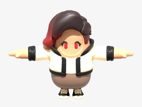 Sidewinder Fall Guy — Fortnite 3D Модель