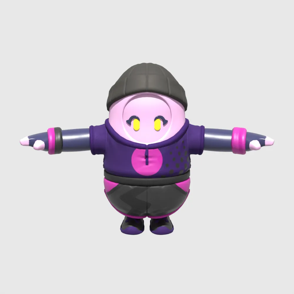 Moon Punk Ione Fall Guy - Fortnite 3D Model .c4d .max .obj .3ds .fbx .stl .blend 