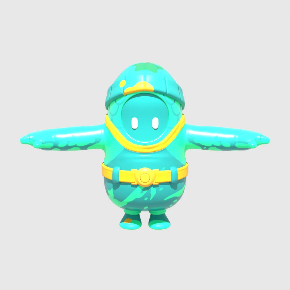 Moisty Merman Fall Guy - Fortnite 3D Model .c4d .max .obj .3ds .fbx .stl .blend