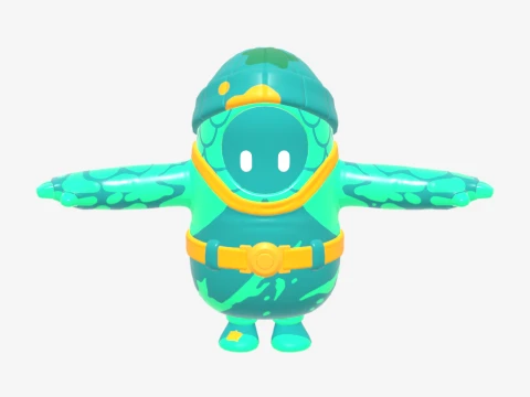 Moisty Merman Fall Guy - Fortnite 3D Model