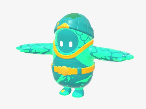 Moisty Merman Fall Guy - Fortnite 3D Model