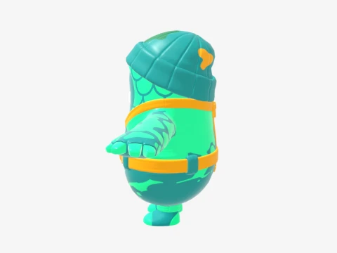 Moisty Merman Fall Guy - Fortnite 3D Model