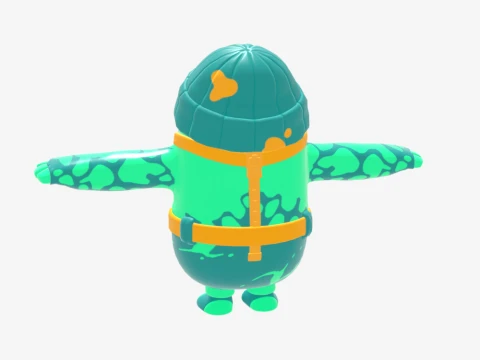 Moisty Merman Fall Guy - Fortnite 3D Model