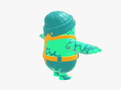 Moisty Merman Fall Guy - Fortnite 3D Model