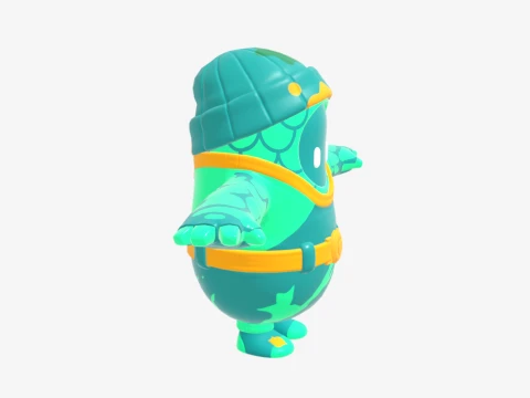 Moisty Merman Fall Guy - Fortnite 3D Model