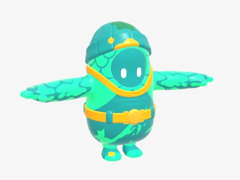 Moisty Merman Fall Guy - Fortnite 3D Model