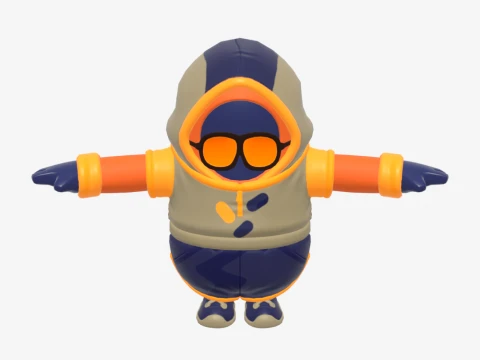 Summit Striker Fall Guy - Fortnite 3D Model