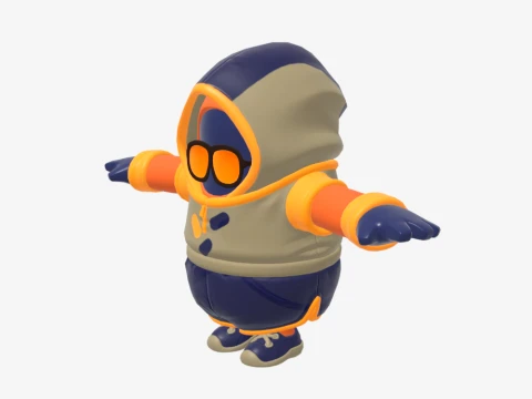 Summit Striker Fall Guy - Fortnite 3D Model