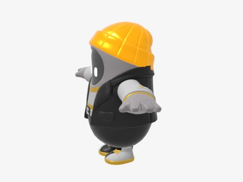 The Goldfish Fall Guy - Fortnite 3D Model