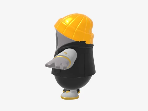 The Goldfish Fall Guy - Fortnite 3D Model