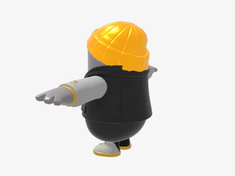 The Goldfish Fall Guy - Fortnite 3D Model