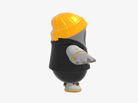 The Goldfish Fall Guy - Fortnite 3D Model