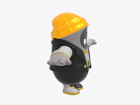 The Goldfish Fall Guy - Fortnite 3D Model