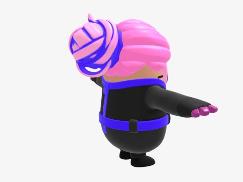 Voidwalker Lynx Fall Guy - Fortnite 3D Model