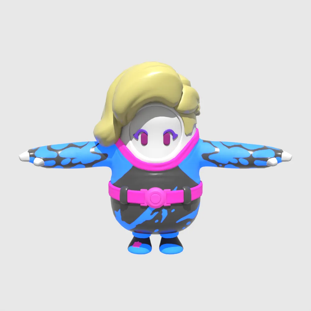Serenade Fall Guy - Fortnite 3D Model .c4d .max .obj .3ds .fbx .stl .blend 