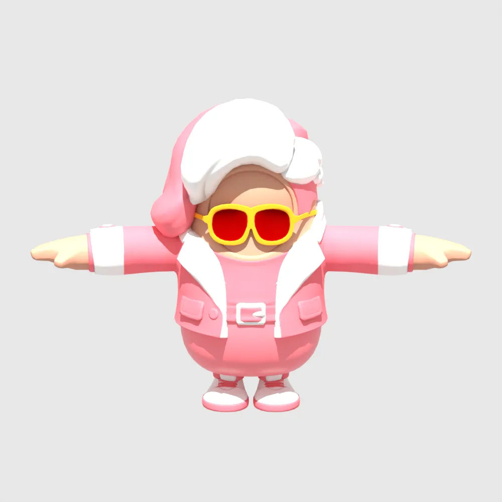 Clarity Fall Guy - Fortnite 3D Model .c4d .max .obj .3ds .fbx .stl .blend 