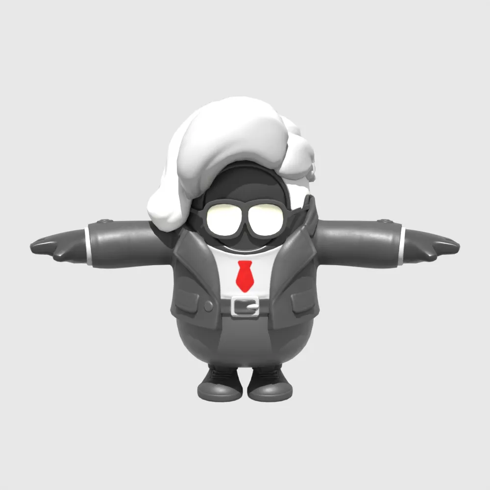 Chaos Director Fall Guy - Fortnite 3D Model .c4d .max .obj .3ds .fbx .stl .blend 