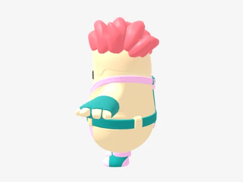 Mad Mochi Fall Guy - Fortnite 3D Model
