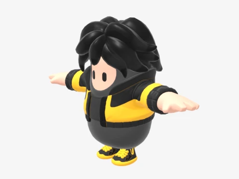 Min-joon Fall Guy - Fortnite 3D Model
