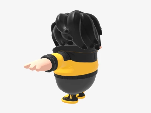 Min-joon Fall Guy - Fortnite 3D Model
