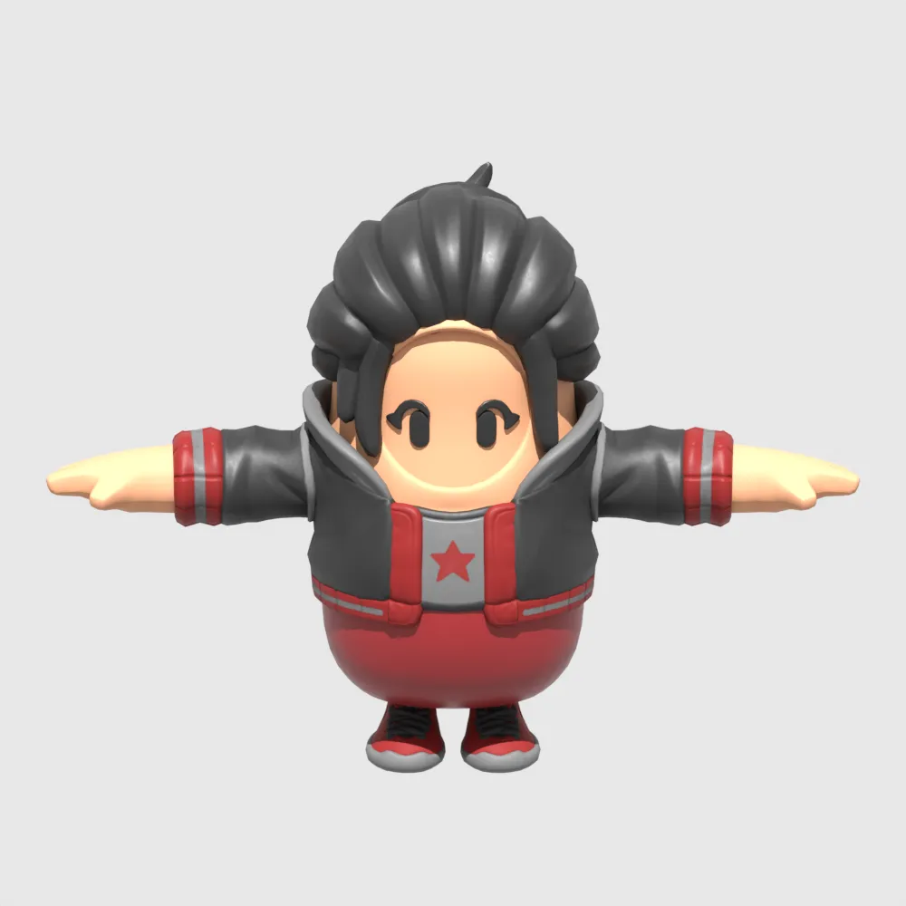 Camille Fall Guy - Fortnite 3D Model .c4d .max .obj .3ds .fbx .stl .blend 