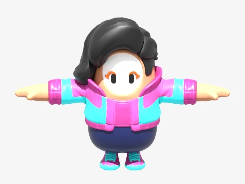 Rosa Fall Guy - Fortnite 3D Model