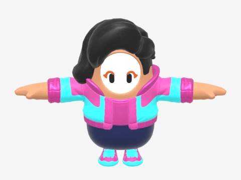 Rosa Fall Guy - Fortnite 3D Model