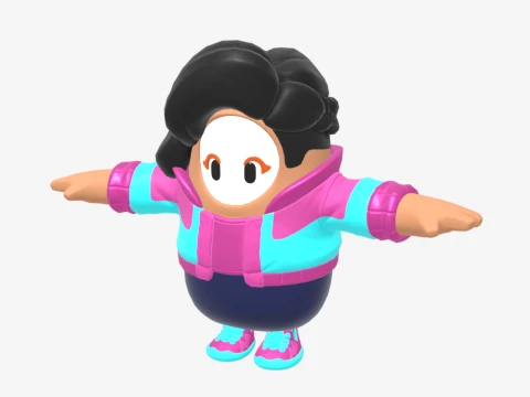 Rosa Fall Guy - Fortnite 3D Model
