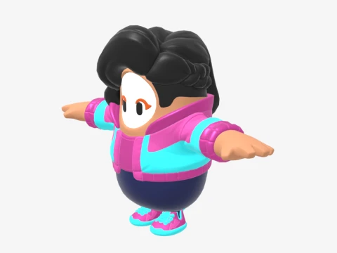 Rosa Fall Guy - Fortnite 3D Model
