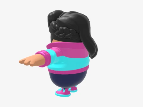 Rosa Fall Guy - Fortnite 3D Model