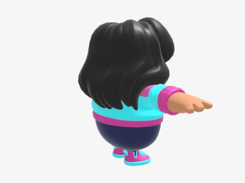 Rosa Fall Guy - Fortnite 3D Model