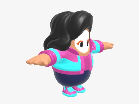 Rosa Fall Guy - Fortnite 3D Model