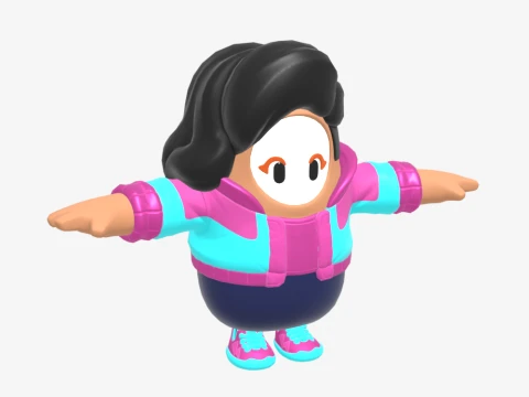 Rosa Fall Guy - Fortnite 3D Model