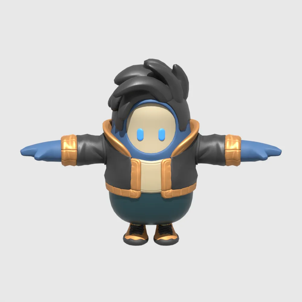 Seth Fall Guy - Fortnite 3D Model .c4d .max .obj .3ds .fbx .stl .blend 