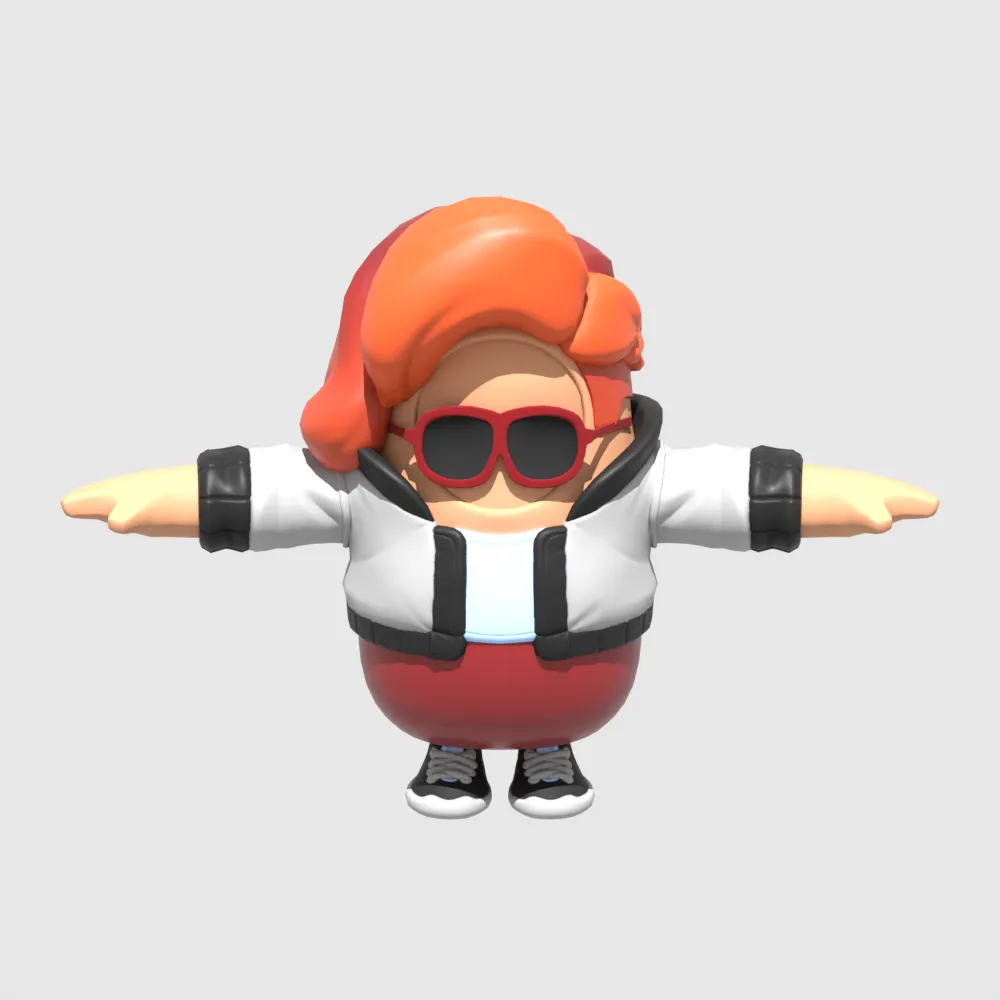 Pepper Thorne Fall Guy - Fortnite 3D Model .c4d .max .obj .3ds .fbx .stl .blend 