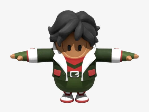 Kwame Fall Guy - Fortnite 3D Model