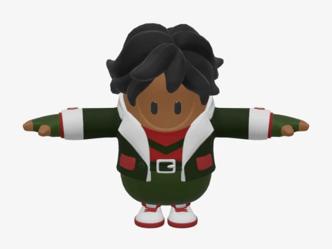 Kwame Fall Guy - Fortnite 3D Model