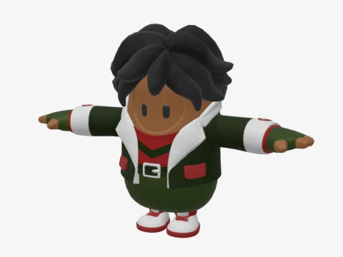 Kwame Fall Guy - Fortnite 3D Model