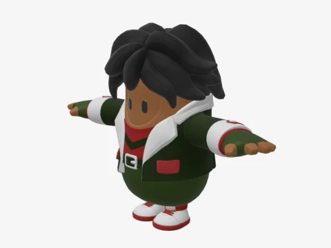 Kwame Fall Guy - Fortnite 3D Model