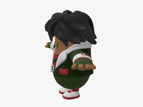 Kwame Fall Guy - Fortnite 3D Model