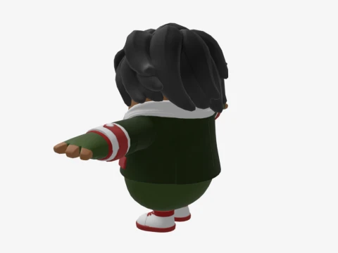 Kwame Fall Guy - Fortnite 3D Model