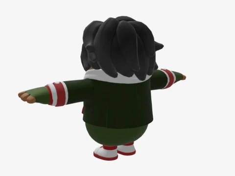 Kwame Fall Guy - Fortnite 3D Model
