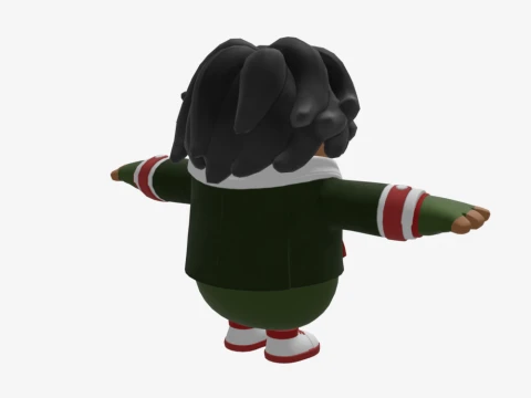 Kwame Fall Guy - Fortnite 3D Model