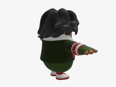 Kwame Fall Guy - Fortnite 3D Model