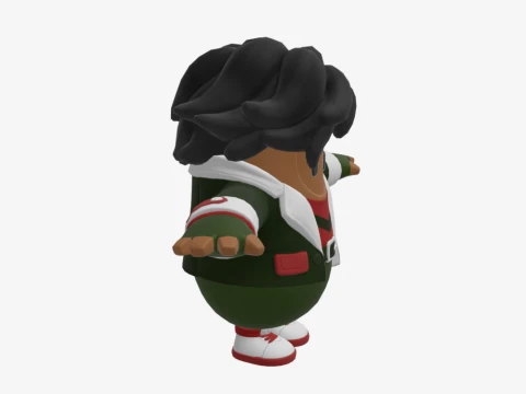 Kwame Fall Guy - Fortnite 3D Model