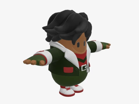 Kwame Fall Guy - Fortnite 3D Model