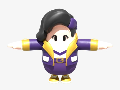 Helsie Midnight Fall Guy - Fortnite 3D Model
