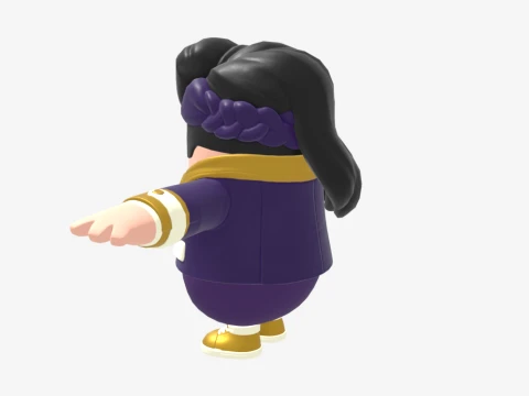 Helsie Midnight Fall Guy - Fortnite 3D Model